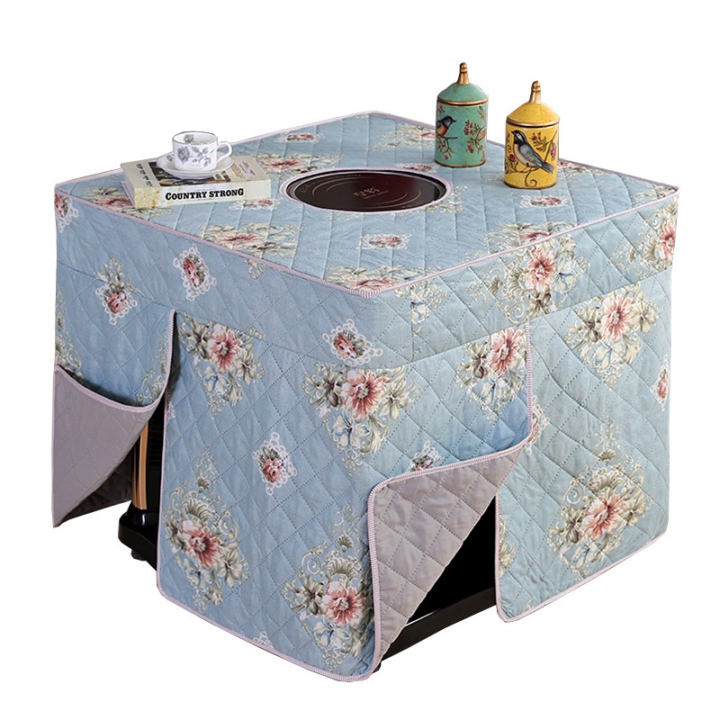 新款电炉罩正方形烤火被罩加厚电暖炉套烤火桌子罩套取暖炉罩棉套