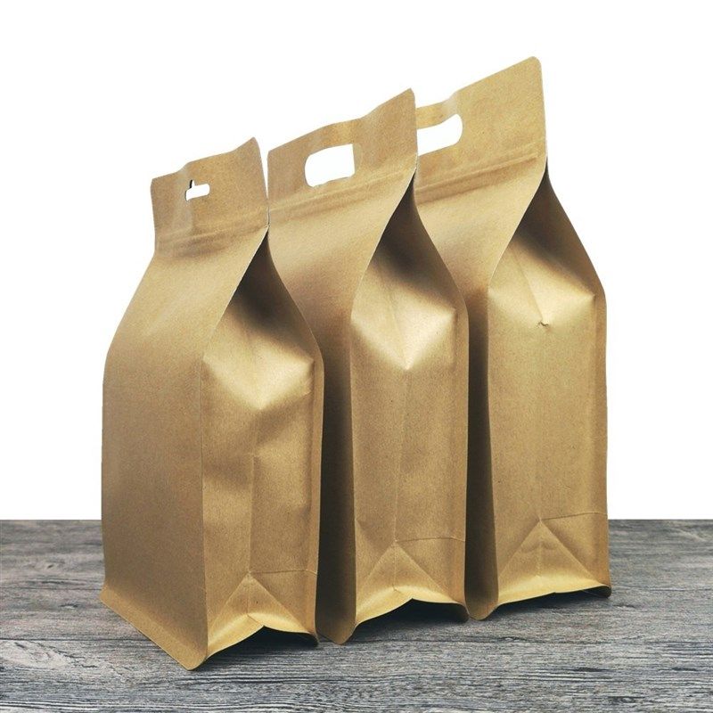 茶叶包装袋牛皮纸袋小号大号红茶绿茶密封袋加厚散茶自封袋子