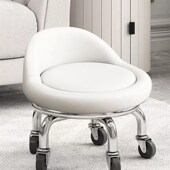 万向轮小板凳滑轮矮凳儿童学步修脚擦地凳美缝靠背小