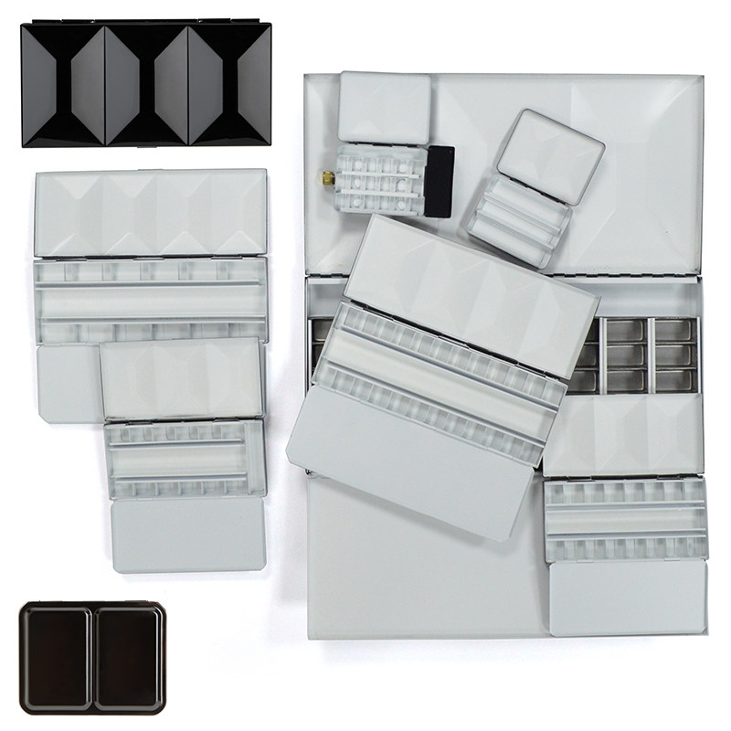 意大利FO 颜料盒 重搪瓷水彩颜料盒空盒 格格格 全块半块 多色铁,文具电教/文化用品/商务用品,调色盒,淘宝优惠券,粉丝福利购,淘宝优惠卷