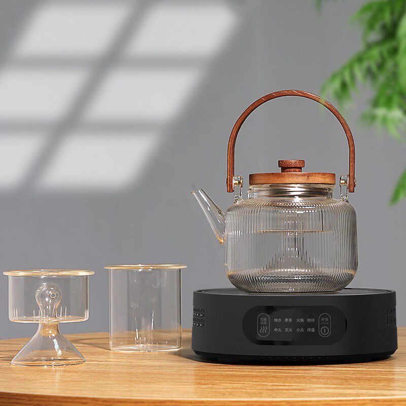 唐戈电陶炉煮茶小型迷你家用静音蒸煮茶器玻璃泡茶光波炉非电磁炉