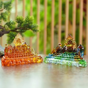 古法琉璃百宝座桌面装饰密宗法器摩尼宝百宝总集家用供奉用品