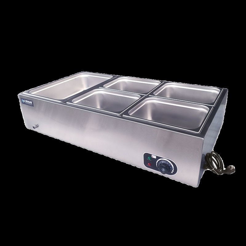 不锈钢快餐蒸菜台商用台式保温售饭台卤味熟食加热售卖小碗蒸菜台