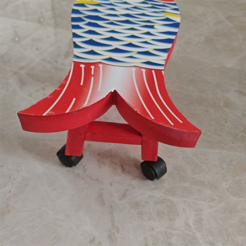 儿童实木凳带轮鱼凳第十二届小荷风采鲤鱼跃龙门道具