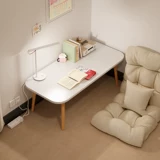 Маленький столик у эркера, татами, стол кан, чайный столик, домашний стол кан, японский стиль, гостиная, дубовый журнальный столик, кровать, низкий столик