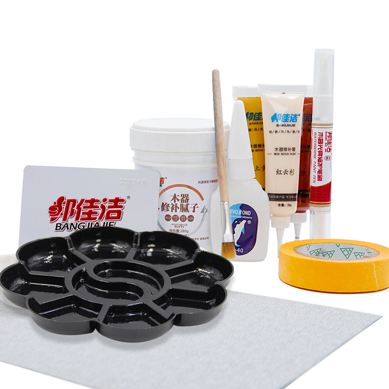 家具地板划痕破损修复补漆木门掉漆修漆实木坑洞填充漆面修补