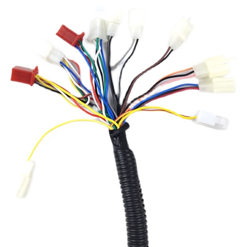 电动三轮车线路总成 老年代步车简易牛头款整车大线国标6平方线束