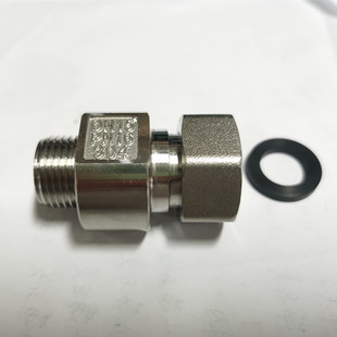 水表伸缩止回表前活接单向内外丝止逆防自转水表接头