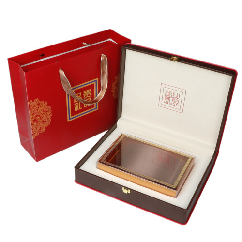 拼名贵礼品压纹皮盒海参鲍鱼燕窝羊肚菌滋补品干货包装盒子