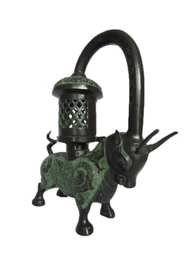 铜牛灯汉代长信宫灯 鸟灯 青铜器仿古工艺品古玩收藏家居
