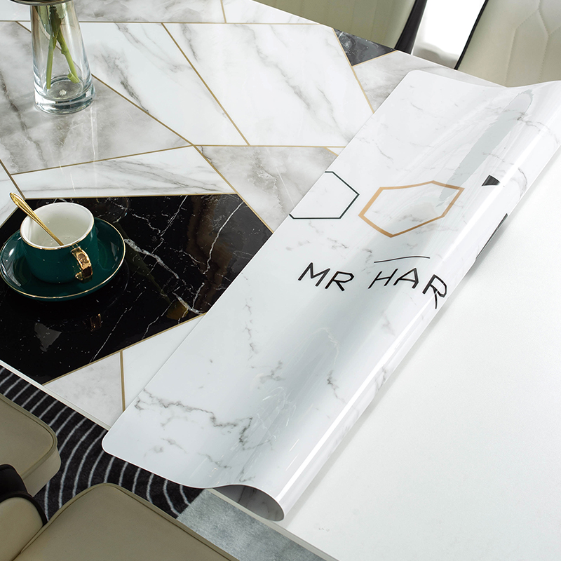 pc桌垫防烫桌布防水防油免洗长方形软玻璃餐桌垫in风茶几垫台布