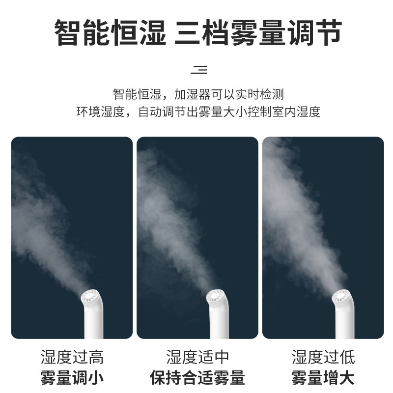 多朗大雾量空气加湿器家用静音大容量客厅卧室商用小型工业喷雾机