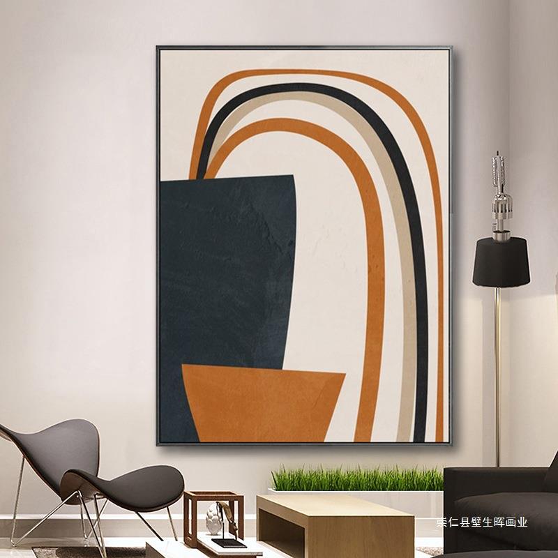 北欧风格装饰画轻奢客厅餐厅墙上挂画现代简约样板间抽象壁画墙画