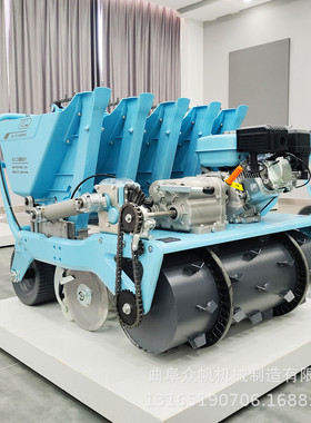 新款汽油第六代大蒜播种机农用种蒜机自走式多行种蒜机德意播