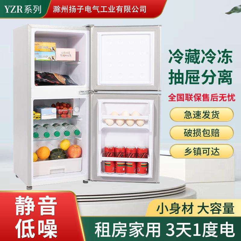 扬子电气小冰箱小型双门宿舍出租屋租房冷冻冷藏一级节能便携车载