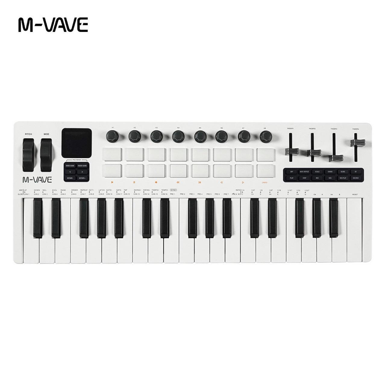 37键MIDI键盘合成器内置音源现场演奏移动便携制作电音编曲可充电