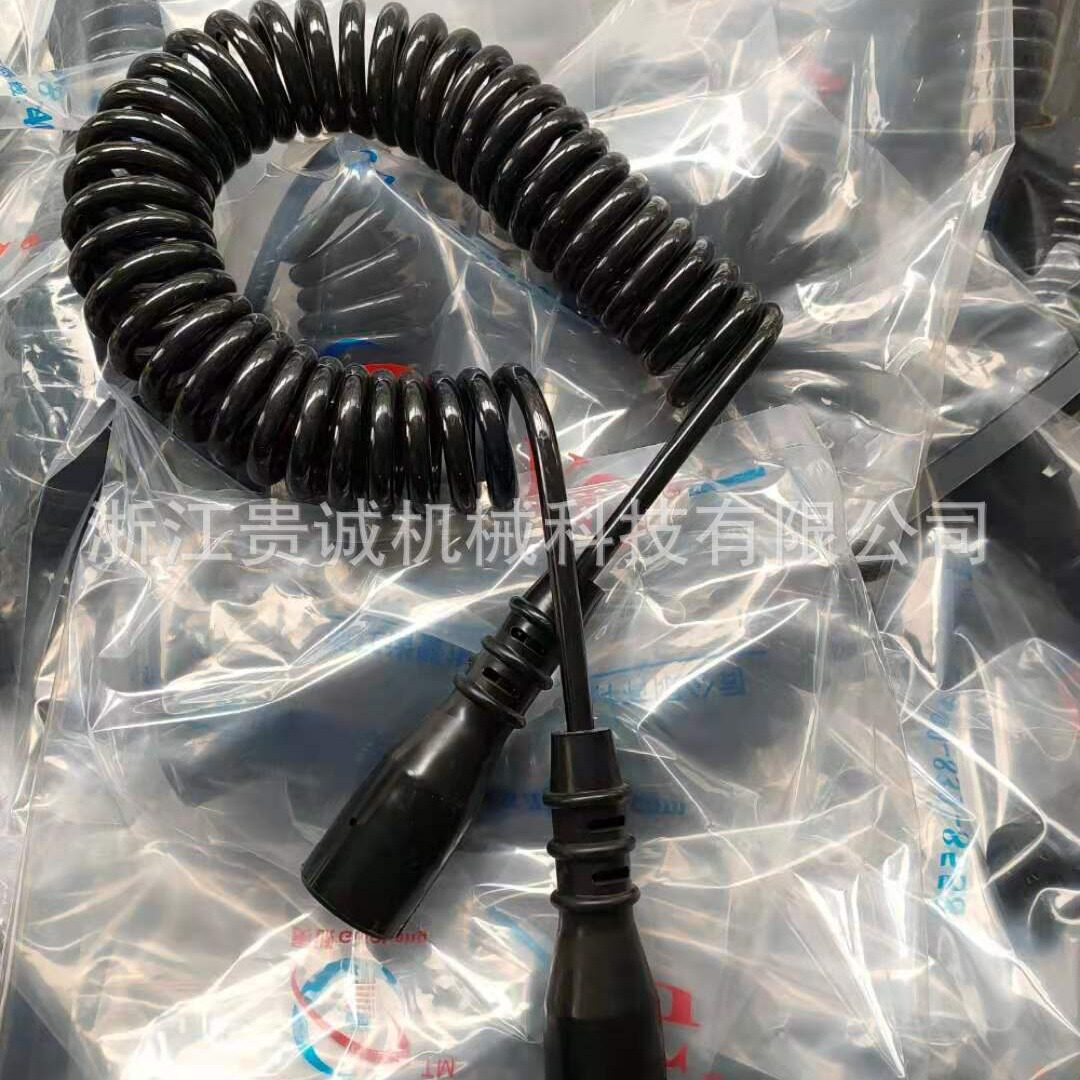 挂车七芯螺旋线总成半挂车通用7芯电源线挂车7孔电线小圈款式