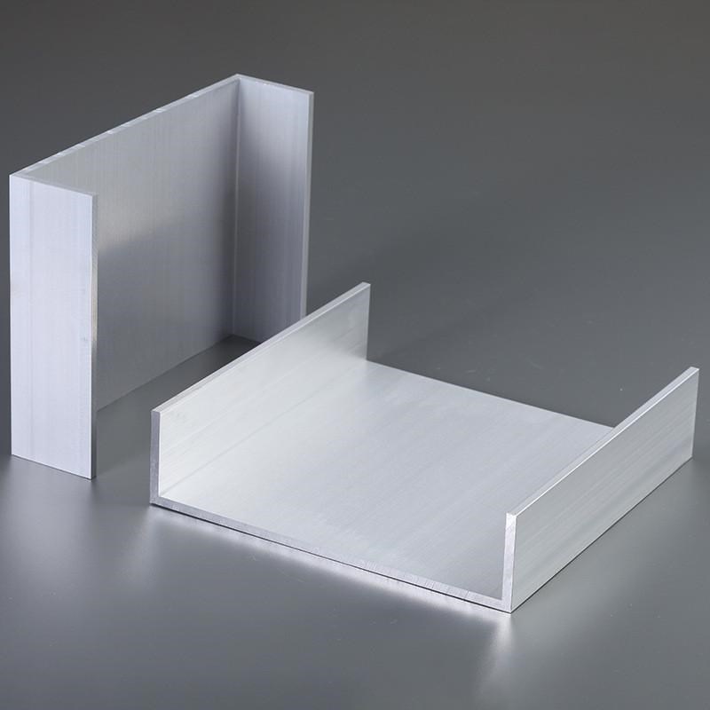 槽铝200*50*5u型铝合金铝滑槽内径90槽槽铝工业大槽铝合金型材