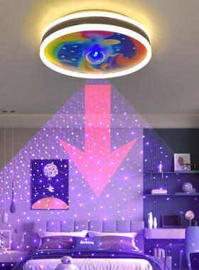 新款设灯计师创意通卡空儿43845童房灯全光谱护眼星个性艺术氛围
