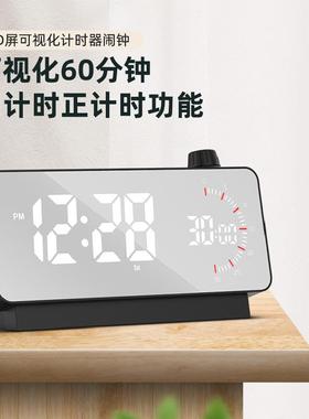 202GHY-S2385新款LE字D数双闹钟可视化管倒理时器桌面旋钮电子时