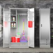 宝都不锈钢清洁柜把柜拖把柜扫物储柜家用665保洁具柜清洁用品工