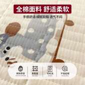 329榻榻米床盖三件纯棉用2025加新款 四季 套通防滑厚夹棉床单炕盖