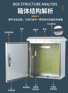 厂家直销能源动汽车户外防雨防锈不锈钢新充电箱充电240418桩保护