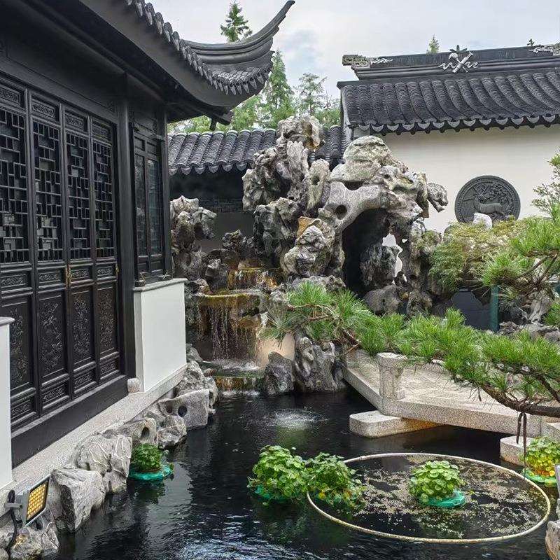 太石假山制作9988石材矿山发直湖院庭流水假山园林护坡点缀造景