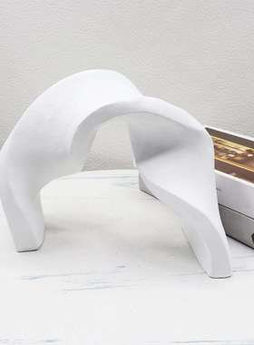 现代简约树脂ETD飘带书房楼部样板家房卧室客厅居玄关装软饰品售