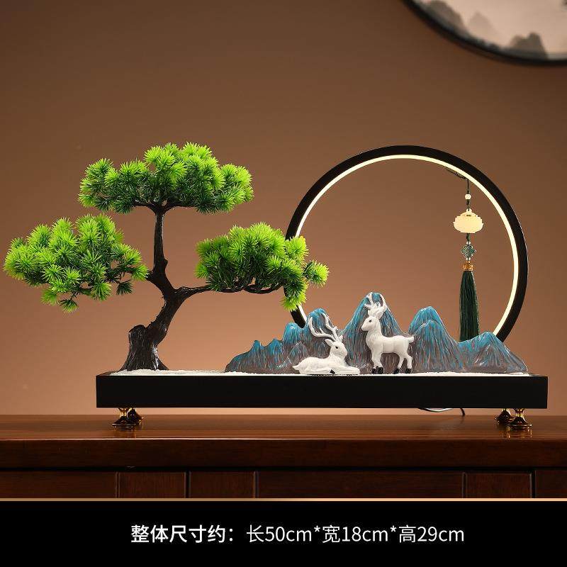 新意中式禅迎客松流沙画电视柜关办公室JY-061景微观摆件软装沙漏,鲜花速递/花卉仿真/绿植园艺,其它园艺用品,淘宝优惠券,粉丝福利购,淘宝优惠卷