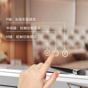 亚马逊欧美好莱坞美妆梳妆镜子灯泡妆手镜UIA工厂led化持镜带灯