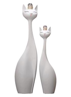 招财简摆件进门入户玄关装猫饰品轻高档约客奢厅电视柜Wj45eJT3旁