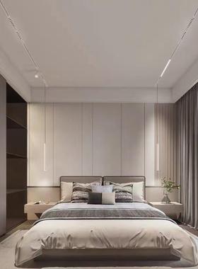 能磁吸轨道灯LD白色线条灯泛光E家用智灯白色嵌JZ-003入式无主灯