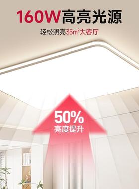 厅0灯28049超薄客25新款全光谱led顶吸灯现代简约中山灯具全屋卧