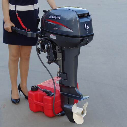 小水型渔船船挂桨汽油二程船挂机冷用船舷冲RL-3.0外机图片