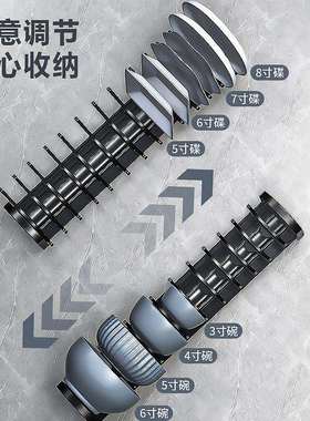 可定厨房F5M78310纳抽屉收分隔橱柜拉篮碗柜内置托盘碗碟纳收架子