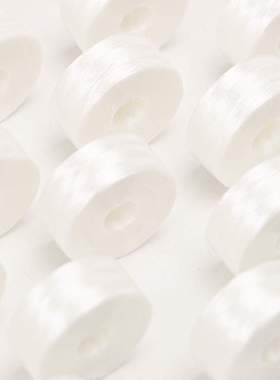 75D/2 白色无边无芯L型绣花底线 Bobbin Thread 60WT 144个一盒
