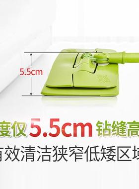 思平板拖把宜布拖FOMD木地板懒人平板拖高把家用拖把一拖5净合CBG