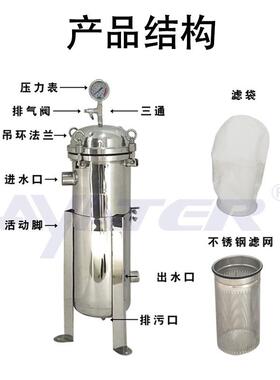 30不锈钢快袋式过器磷酸盐涂剂开多袋4式滤SY-DSGLQ过滤器