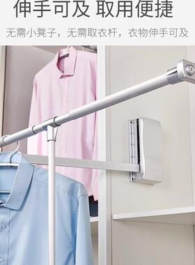 下拉式衣柜柜挂衣双缓杆冲SC370/87挂升降静音挂衣通高可伸缩款衣