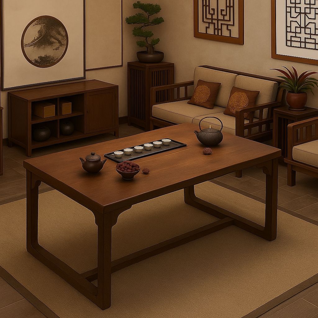 实木茶桌泡茶桌子客厅茶室办公室新中式家用小型阳台茶台茶几桌子