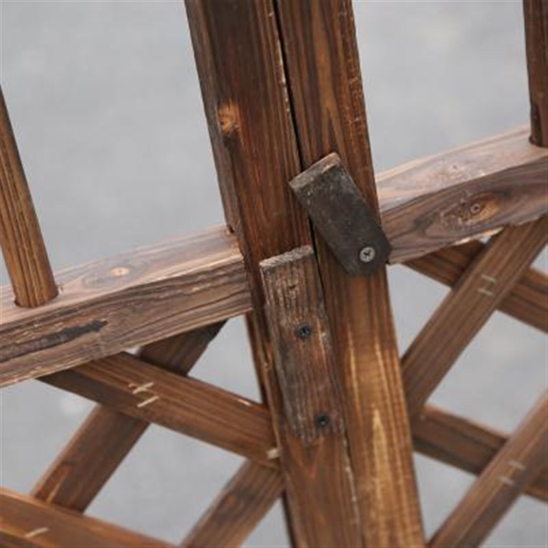 碳化复古防腐木门木栅栏门园艺栅栏门篱笆门花园院子门木门围栏门