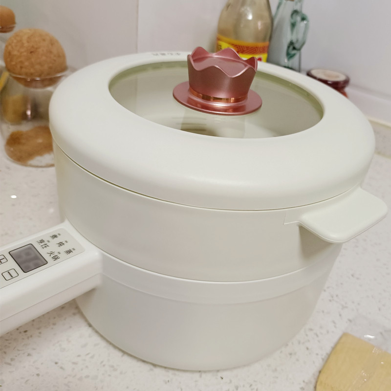 七彩叮当快煮锅一体炒锅宿舍迷你沾电锅学生蒸副食品