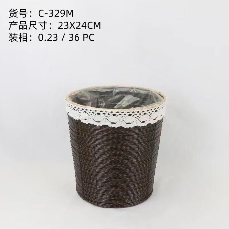 仿藤篮手工编织盆插篮子篮子鲜艺绿植肉肉绿萝,家居饰品,花篮,淘宝优惠券,粉丝福利购,淘宝优惠卷