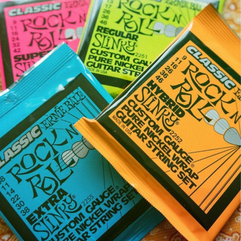 Ernie Ball电吉他琴弦套装一套电吉他弦线全套纯镍钴合金EB琴弦09