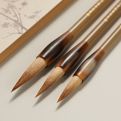 玉水湖狼毫毛笔书法专用中楷专业级狼毫笔颜体欧楷楷书大楷行书草