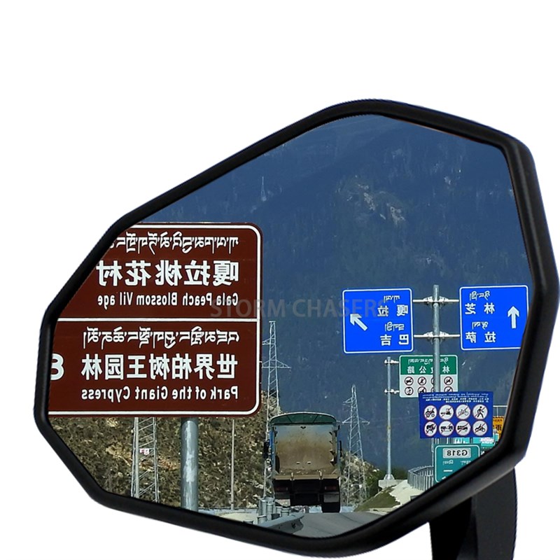适用极核AE8 AE6改装车把款后视镜高清复古铝合金CNC倒车镜反光镜