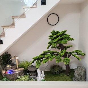 流水摆件庭院装饰庭院高档酒店玄关造景招财活水生财循环落地摆件