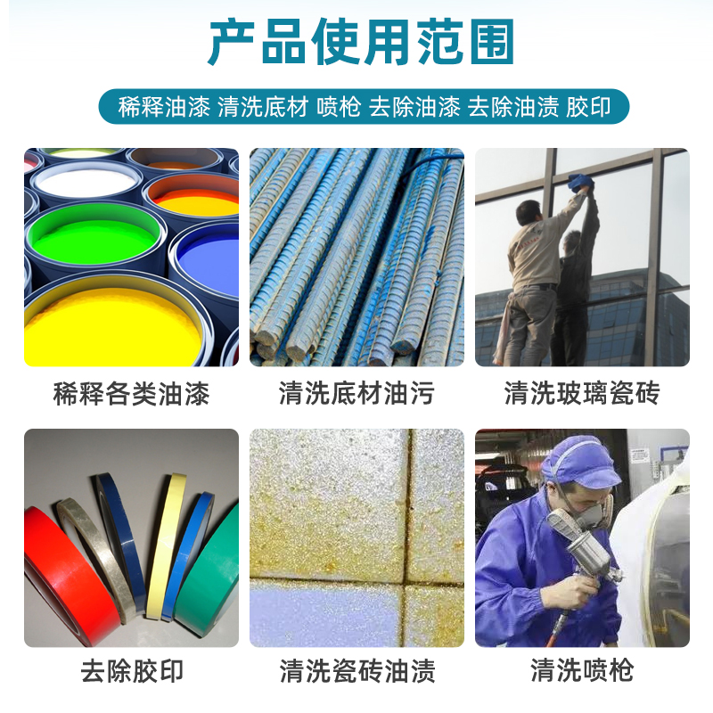 油漆稀释剂金属漆硝基漆木油除油污胶印清洗剂通用型氟碳漆稀释剂
