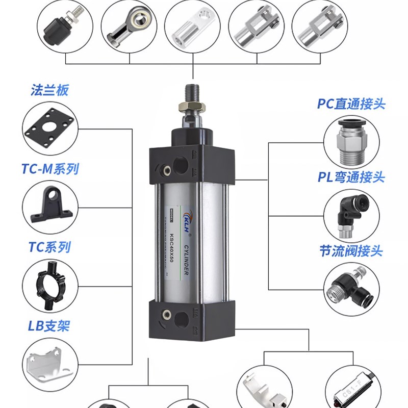 标准气缸SC40*105X110X115X120X130X140X155X160X165X170X180X195